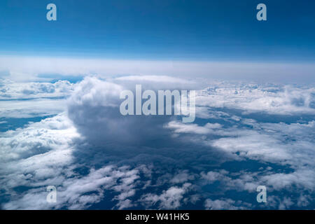Atomic nuclear bomb explosion like cloud Stock Photo