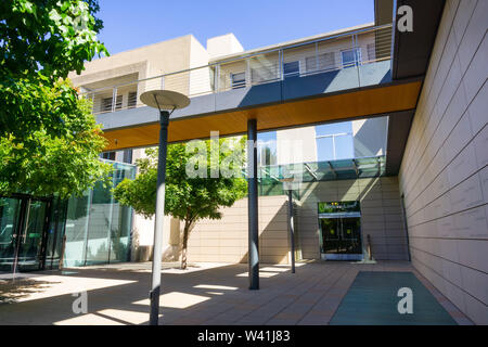 July 13, 2019 Berkeley / CA / USA - One of the school of law buildings at UC Berkeley in San Francisco bay area Stock Photo