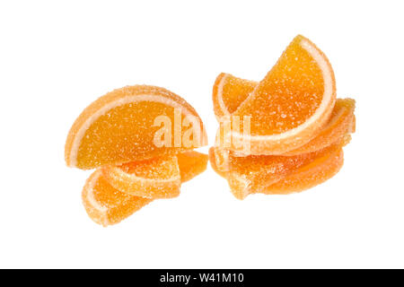 Two piles of marmalade on a white background, isolate Stock Photo