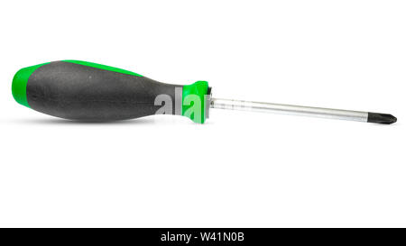 Modern Phillips screwdriver on white background, isolate Stock Photo
