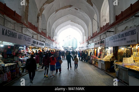 Chhatta Chowk market, Red Fort, Delhi, India Stock Photo