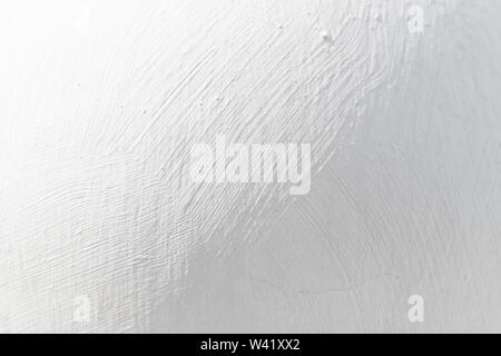White background or texture - plastered wall Stock Photo