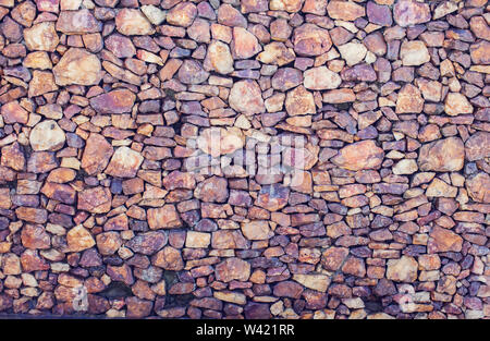 brick and stone wall texture grunge background Stock Photo