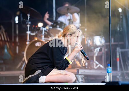 Uskedalen, Norway - June 28th, 2019. The Norwegian singer Iris performs a live concert during the Norwegian music festival Festidalen 2019. (Photo credit: Gonzales Photo - Jarle H. Moe). Stock Photo