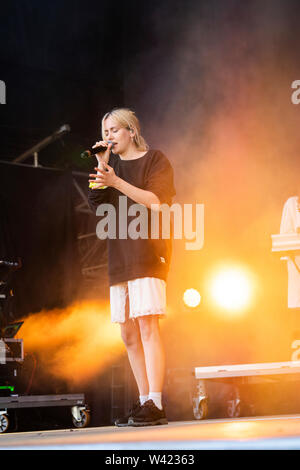 Uskedalen, Norway - June 28th, 2019. The Norwegian singer Iris performs a live concert during the Norwegian music festival Festidalen 2019. (Photo credit: Gonzales Photo - Jarle H. Moe). Stock Photo