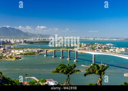 Downtown Vitoria Espirito Santo Brazil Seen From The Bay Stock Photo Alamy