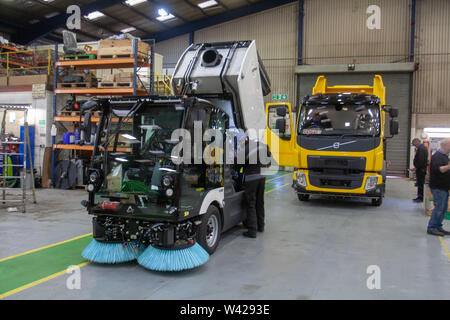 Scarab Road Sweepers manufacture and assembly line UK Stock Photo