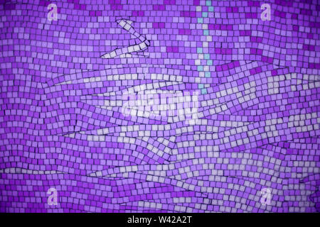 Mosaic tiles of Colorful abstract for background. Blue texture Stock Photo