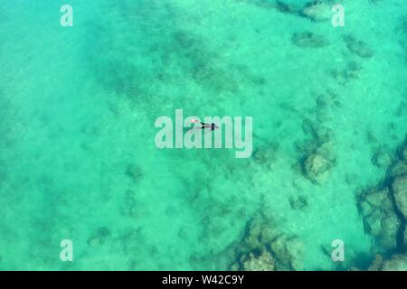 aerial photography picture taken in Noosa on the sunshine coast in Queensland Australia Stock Photo