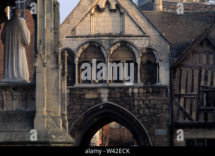 Bishop Hooper memorial, Gloucester, UK Stock Photo