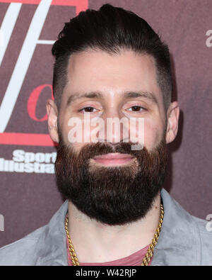 Hollywood, United States. 18th July, 2019. HOLLYWOOD, LOS ANGELES, CALIFORNIA, USA - JULY 18: Adam Goldstein arrives at the Sports Illustrated Fashionable 50 held at Sunset Room Hollywood on July 18, 2019 in Hollywood, Los Angeles, California, United States. (Photo by Xavier Collin/Image Press Agency) Credit: Image Press Agency/Alamy Live News Stock Photo