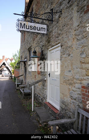 Abbey Guest House and Museum. The Old School House  now houses a museum and was formerly the Abbey Guest House,Dorchester on Thames, Oxfordshire Stock Photo