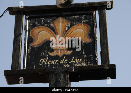 Fleur de Lys old english country pub in Somerset village of Norton St