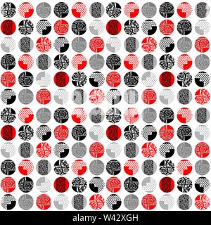 Minimal seamless borders vintage design elements set on white Stock Vector
