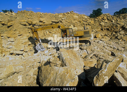 Veizeys quarry near Tetbury, Glos, UK Stock Photo