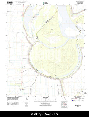 USGS TOPO Map Louisiana LA Millikin 20120404 TM Stock Photo