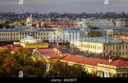 Old palaces located at downtown in Saint Petersburg, Russia. Saint Petersburg is Russia second-largest city after Moscow, with five million inhabitant Stock Photo