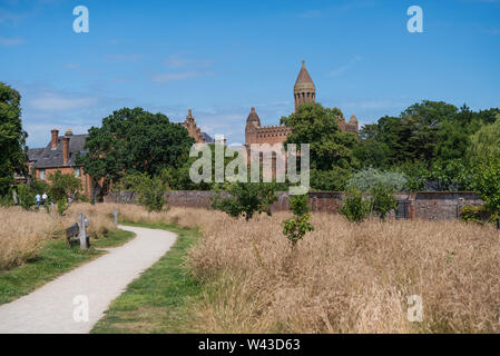 Quarr Abbey, a Benedictine monastery near Ryde, Isle of Wight, England, UK Stock Photo