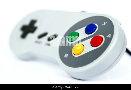 Retro Game Console controller Stock Photo
