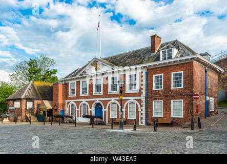 The Custom House on The Quay on the bank of the River Exe in Exeter, Devon, England, UK. Stock Photo