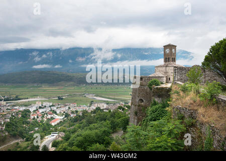 Albania, Balkan Peninsula, Gjirokaster, Castle Stock Photo