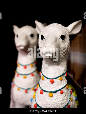 White Lama sculptures Stock Photo