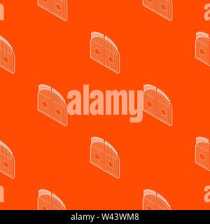 Gate pattern vector orange Stock Vector