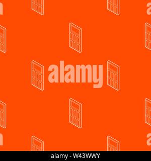 Door pattern vector orange Stock Vector