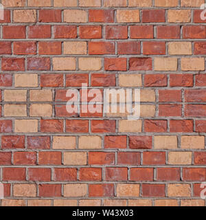 Abstract seamless texture for designers with simple multicolored pattern from old bricks. Useful for building design. Stock Photo