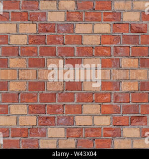 Abstract seamless texture for designers with simple multicolored pattern from old bricks. Useful for building design. Stock Photo