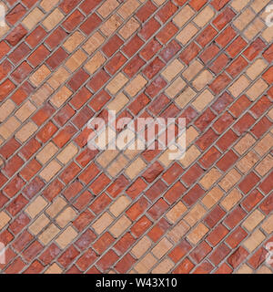 Abstract seamless texture for designers with simple multicolored pattern from old bricks. Useful for building design. Stock Photo
