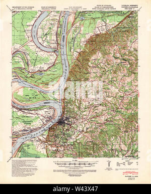 Natchez, Louisiana, map 1939, 1:62500, United States of America by ...