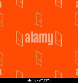 Door pattern vector orange Stock Vector