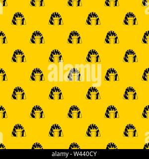 Mine in mountain pattern vector Stock Vector