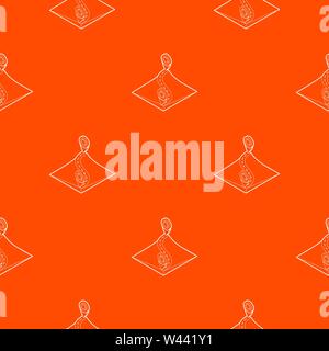 Route pattern vector orange Stock Vector
