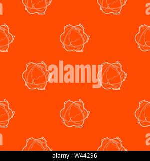 Satellite system around Earth pattern vector orange Stock Vector