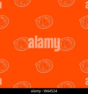 Road around earth globe pattern vector orange Stock Vector