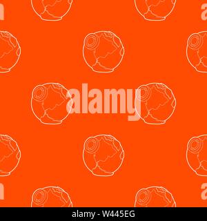 Earth pattern vector orange Stock Vector