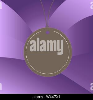 Badge circle label string rounded empty tag colorful background small shape Design business Empty template isolated Minimalist graphic layout template Stock Vector
