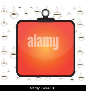 Clipboard colorful background spring clip stuck bind empty plank frame Design business concept Empty copy text for Web banners promotional material mo Stock Vector