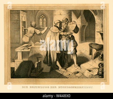 The Gutenberg House In Mainz. In This House, Johann Gutenberg Built A  Communal Printing Company With Fust In 1450, Which Was Later Operated By  Gutenberg Alone Stock Photo - Alamy