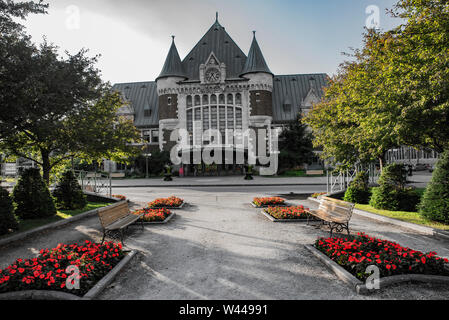 Quebec city train station Stock Photo