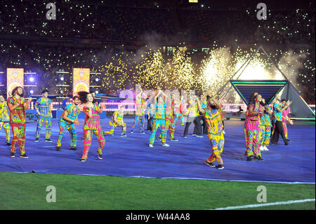 Cairo, Egypt. 19th July, 2019. Closing Ceremony of the 32nd edition of the African Cup at the Cairo International Stadium.Total Africa Cup of Nations Egypt 2019 .photo: Chokri Mahjoub Credit: Chokri Mahjoub/ZUMA Wire/Alamy Live News Stock Photo