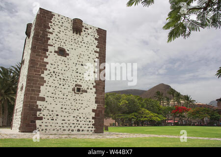 The Torre del Conde is a military fortress built by the Castilians of the fifteenth century located in the town of San Sebastian de La Gomera (Canary Stock Photo