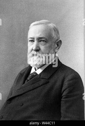 Benjamin Harrison (1833-1901), 23rd President of the United States 1889-93, Half-Length Portrait, Photograph by Pach Brothers, 1896 Stock Photo