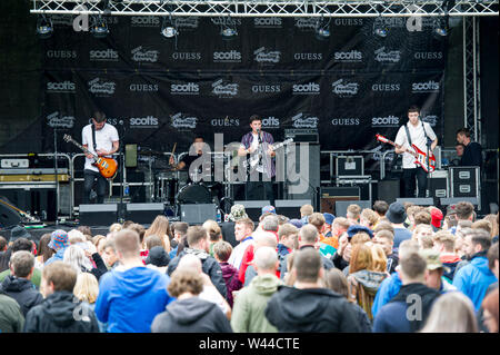 England, Sheffield, Tramlines Festival, 19th July 2019. the Rosadocs on the library stage at Sheffield's Biggest Ever, Tickets now SOLD OUT Stock Photo