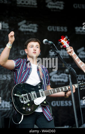 England, Sheffield, Tramlines Festival, 19th July 2019. the Rosadocs on the library stage at Sheffield's Biggest Ever, Tickets now SOLD OUT Stock Photo