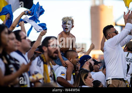 Carson, California, USA. 19th July, 2019. Scenes of El Trafico, the Los Angeles Derby between the Galaxy and LAFC. Credit: Ben Nichols/Alamy Live News Stock Photo