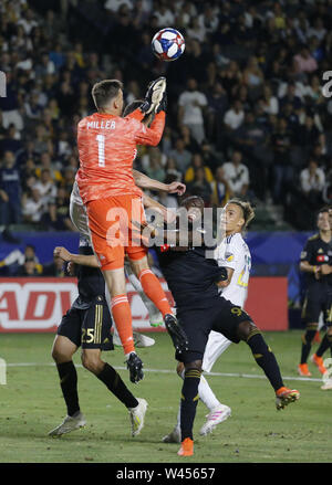 Los Angeles, CA, USA. 26th July, 2018. Los Angeles FC goalkeeper Tyler  Miller #1 during the Los Angeles Football Club vs LA Galaxy at BANC OF  CALIFORNIA Stadium in Los Angeles, Ca