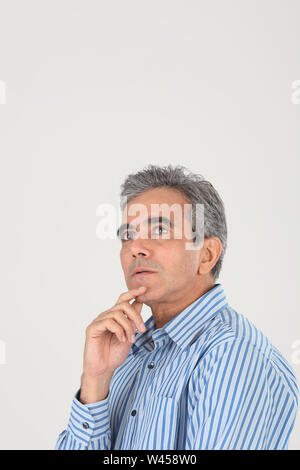 Businessman thinking Stock Photo